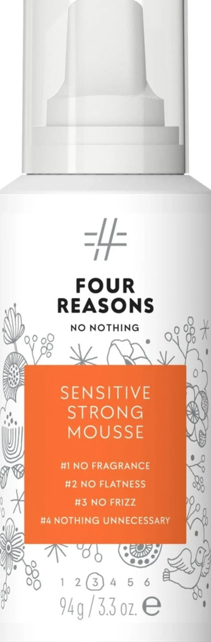 Four Reasons No Nothing Sensitive Strong Mousse muotovaahto 100 ml