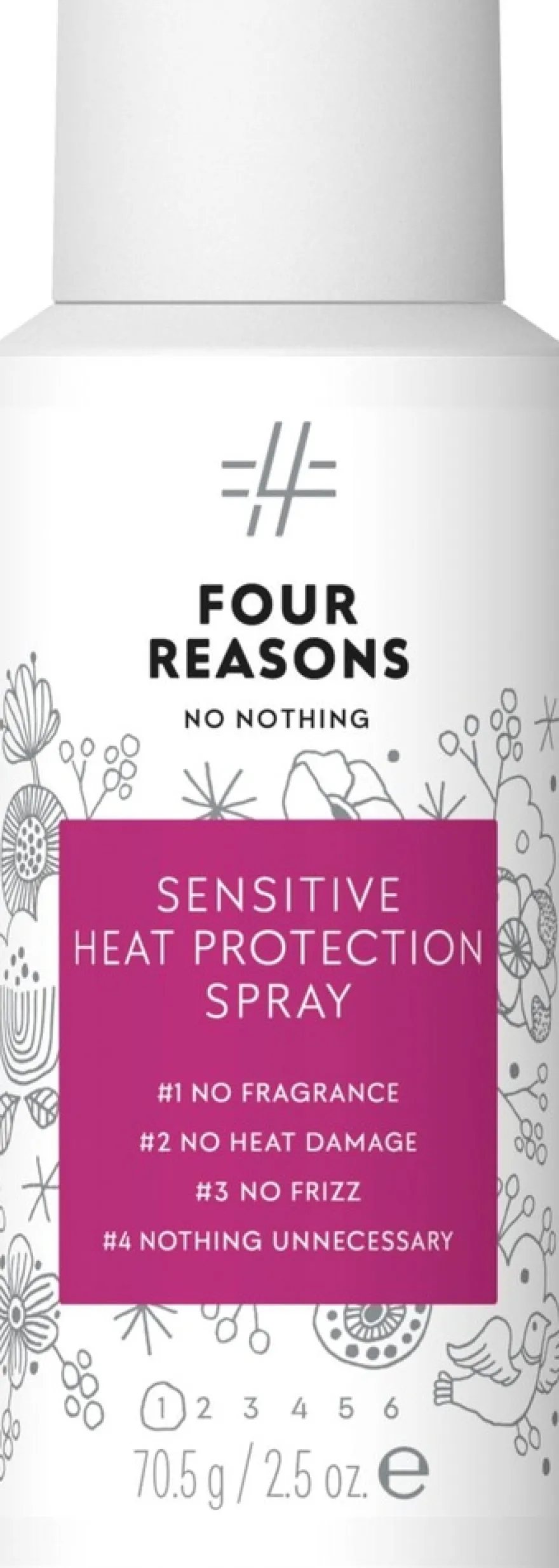 Four Reasons No Nothing Sensitive Heat Protection Spray lämpösuojasuihke 100 ml