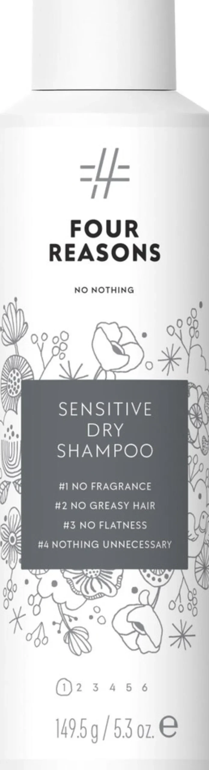 Four Reasons No nothing Sensitive Dry Shampoo kuivashampoo 250 ml
