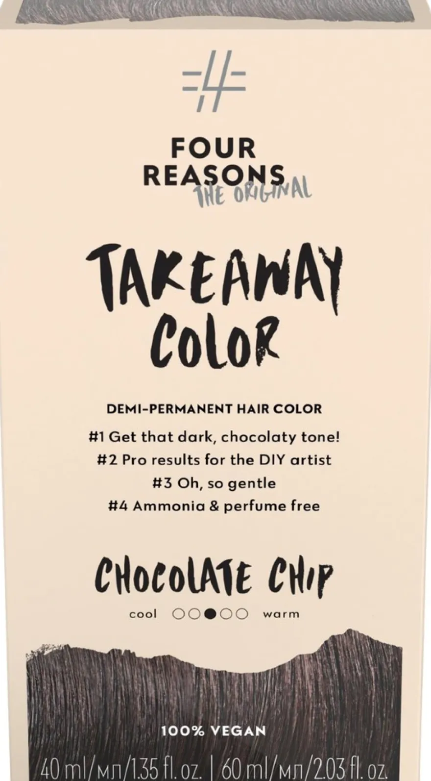 Four Reasons Original Takeaway Color 4.7 Chocolate Chip kestosävyte