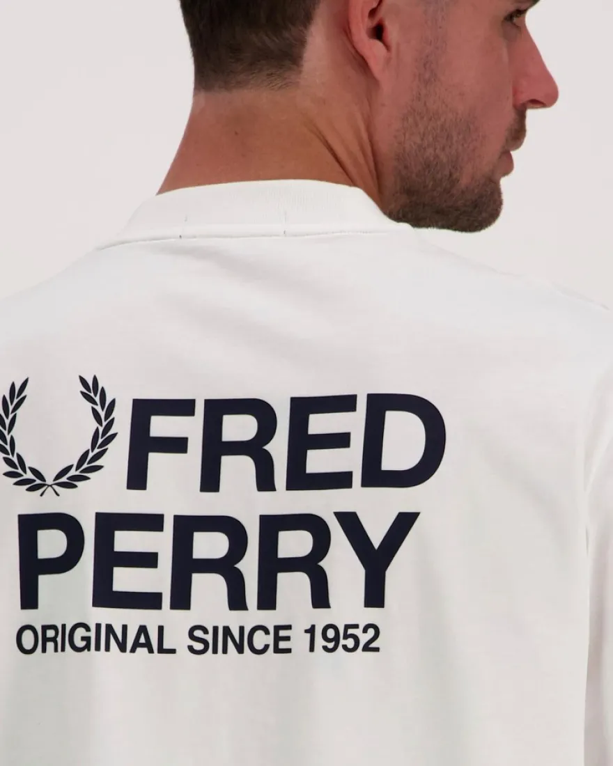 Fred Perry Back print fred perry text t-paita