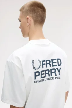 Fred Perry Back print fred perry text t-paita