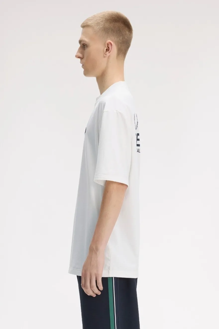 Fred Perry Back print fred perry text t-paita