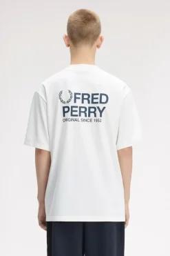 Fred Perry Back print fred perry text t-paita