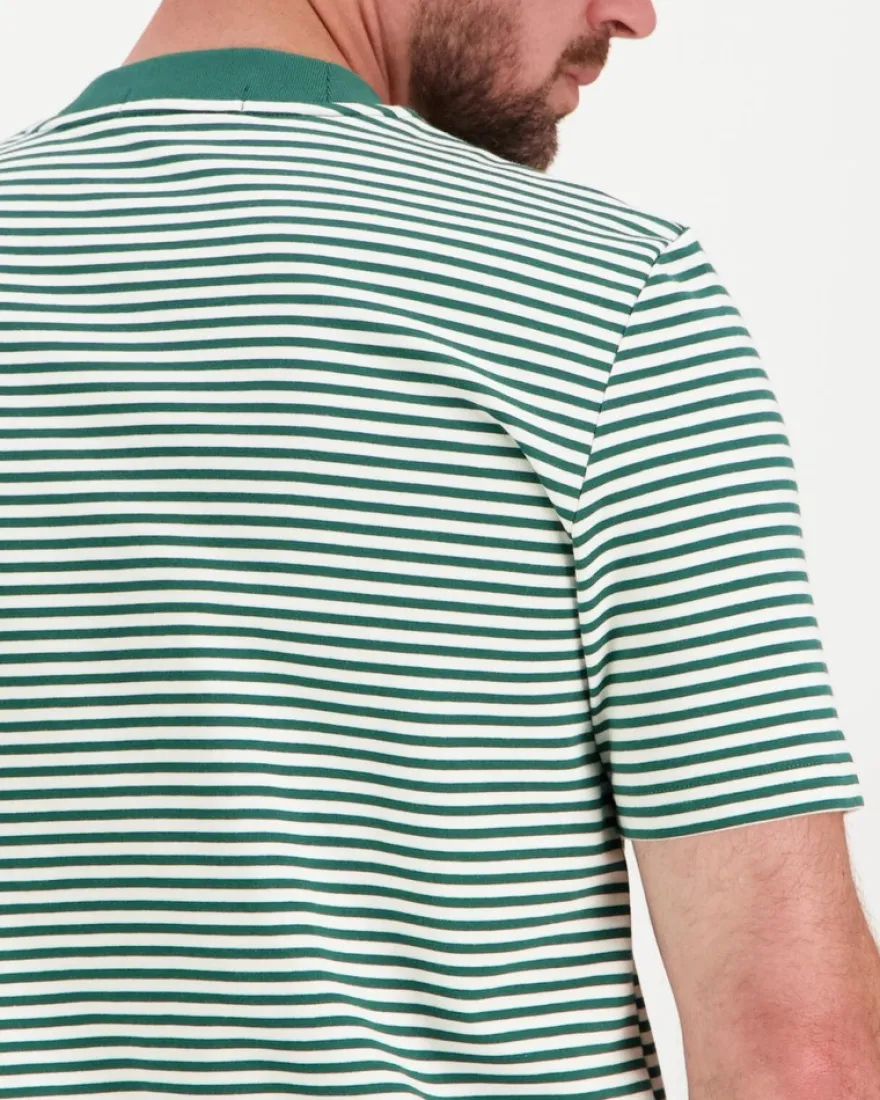 Fred Perry Fine stripe heavy weight t-paita