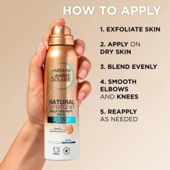 Garnier Ambre Solaire Natural Bronzer itseruskettava normaalille iholle 75 ml