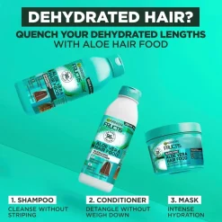 Garnier Fructis Hair Food Aloe Vera shampoo normaaleille ja kuiville hiuksille 350ml