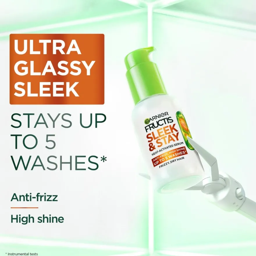 Garnier Fructis Keratin Sleek Leave-in Hiusseerumi pörröisille hiuksille 50 ml