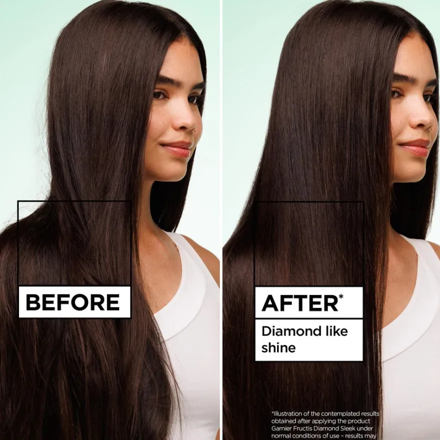 Garnier Fructis Keratin Sleek Diamond Sleek hiuksiin jätettävä hoitosuihke 150 ml