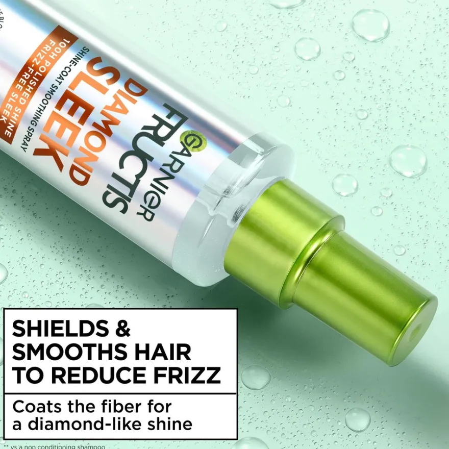 Garnier Fructis Keratin Sleek Diamond Sleek hiuksiin jätettävä hoitosuihke 150 ml