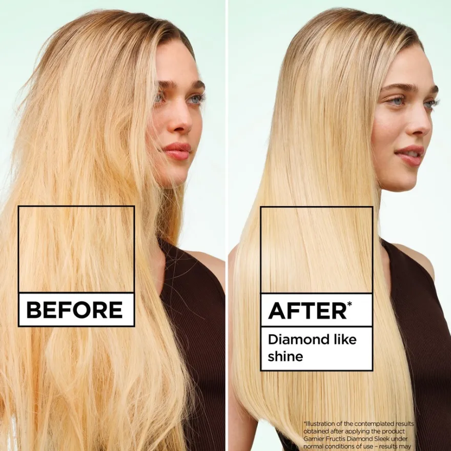 Garnier Fructis Keratin Sleek Diamond Sleek hiuksiin jätettävä hoitosuihke 150 ml