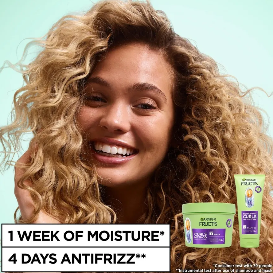 Garnier Fructis Method for Curls hiusnaamio kihartuville hiuksille 370ml