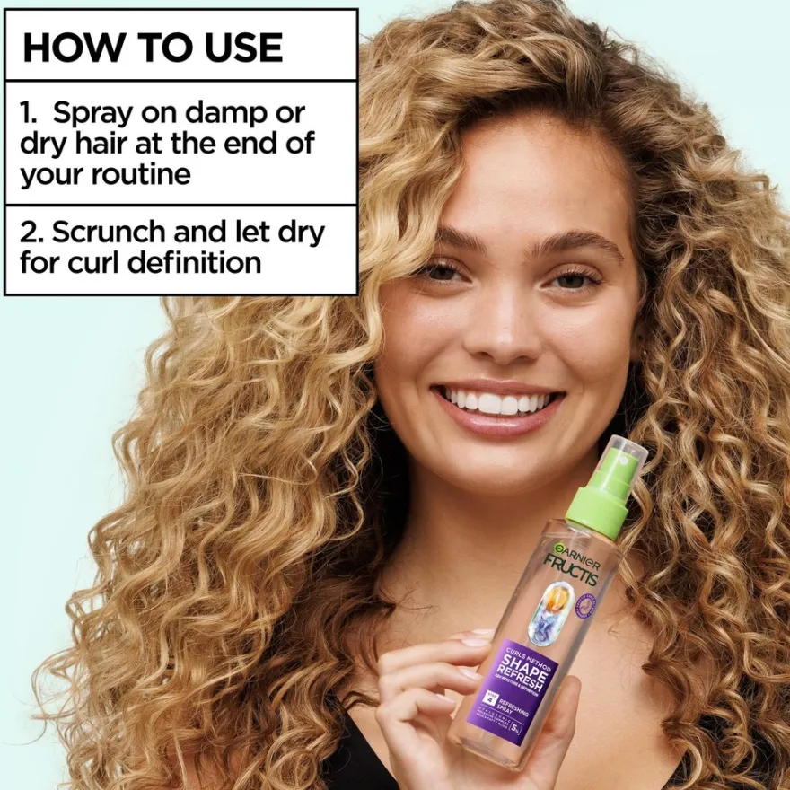 Garnier Fructis Method for Curls jätettävä suihke kihartuville hiuksille 150ml