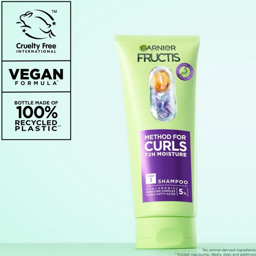 Garnier Fructis Method for Curls shampoo kihartuville hiuksille 200ml