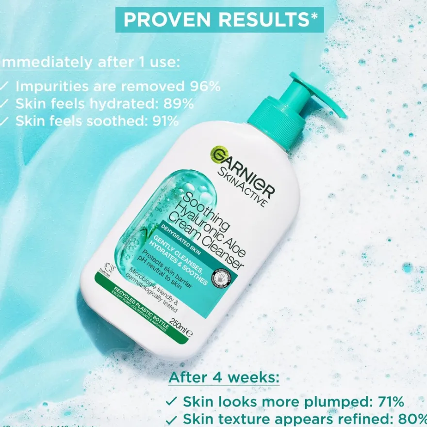 Garnier Hyaluron puhdistusgeeli kuivalle iholle 250 ml