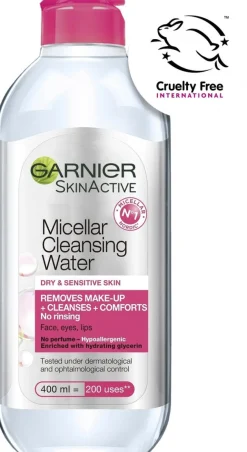 Garnier Micellar puhdistusvesi kuivalle ja herkälle iholle 400ml