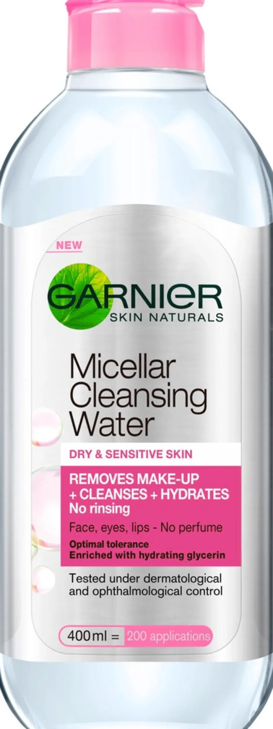 Garnier Micellar puhdistusvesi kuivalle ja herkälle iholle 400ml