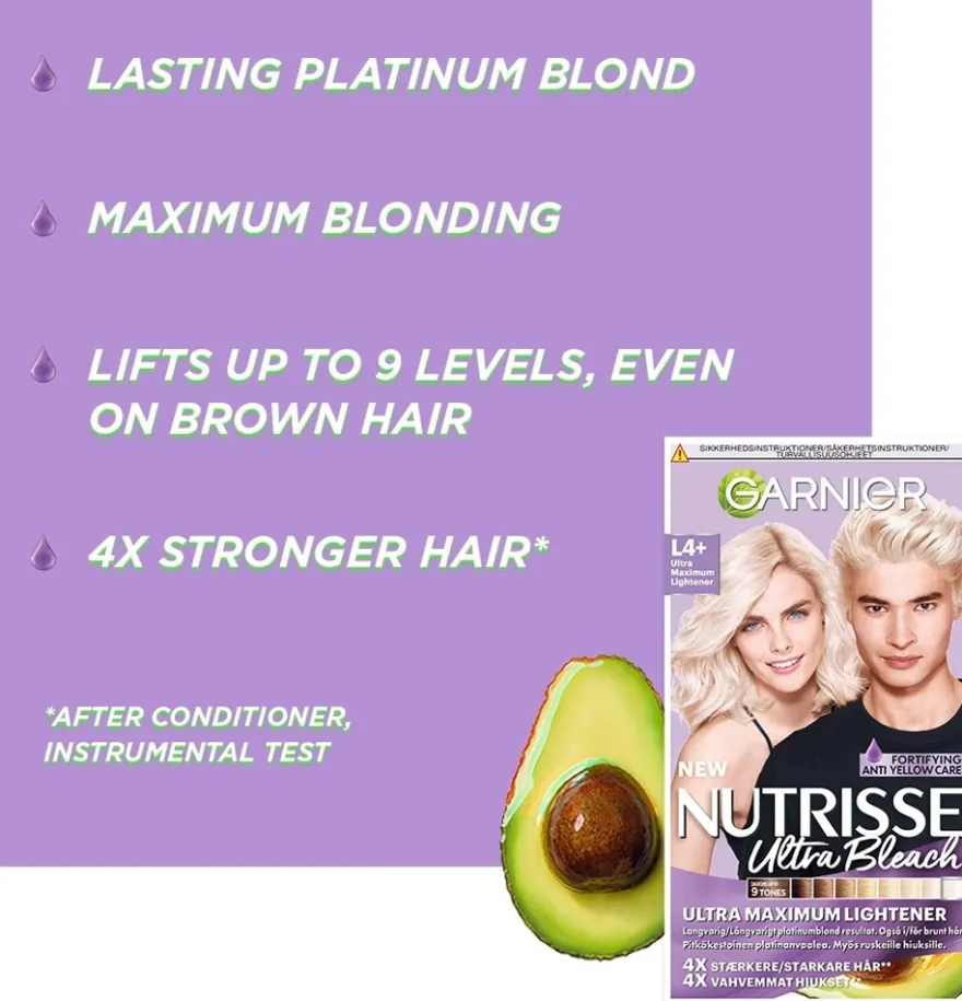 Garnier Nutrisse Ultra Bleach L4+ Extreme Blonding ultravoimakas vaalennus 1kpl
