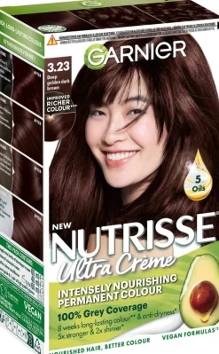 Garnier Nutrisse Ultra Creme 3.23 Deep Golden Dark Brown Tumma Kullanruskea kestoväri 1kpl