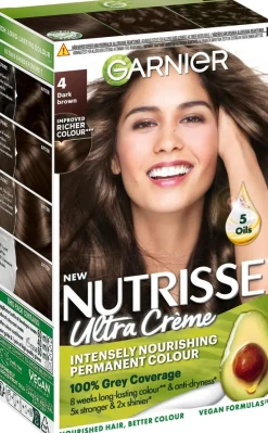 Garnier Nutrisse Ultra Creme 4.0 Dark Brown Tummanruskea kestoväri 1kpl