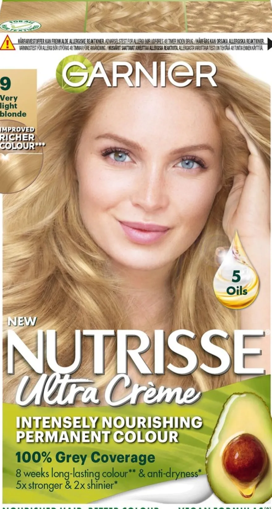Garnier Nutrisse Ultra Creme 9.0 Very Light Blonde Kirkasvaalea kestoväri 1kpl