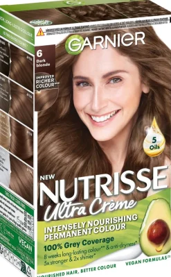 Garnier Nutrisse Ultra Creme 6.0 Dark Blonde Tummanvaalea kestoväri 1kpl