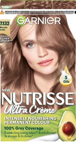 Garnier Nutrisse Ultra Creme 7.132 Blonde Nude Keskivaalea kestoväri 1kpl