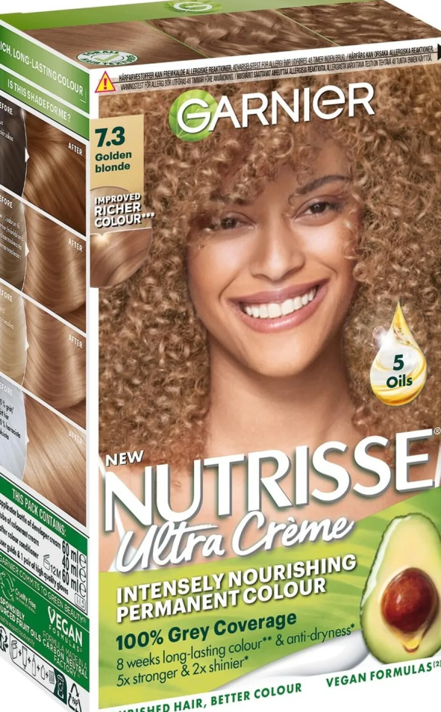 Garnier Nutrisse Ultra Creme 7.3 Golden Blonde Kullanvaalea kestoväri 1kpl