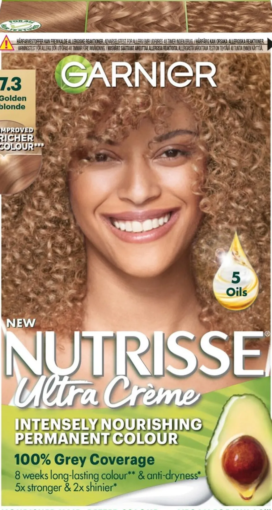 Garnier Nutrisse Ultra Creme 7.3 Golden Blonde Kullanvaalea kestoväri 1kpl