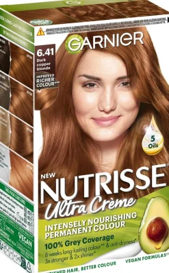 Garnier Nutrisse Ultra Créme 6.41 Dark Copper Blonde Tumma Kuparinvaalea kestoväri 1kpl