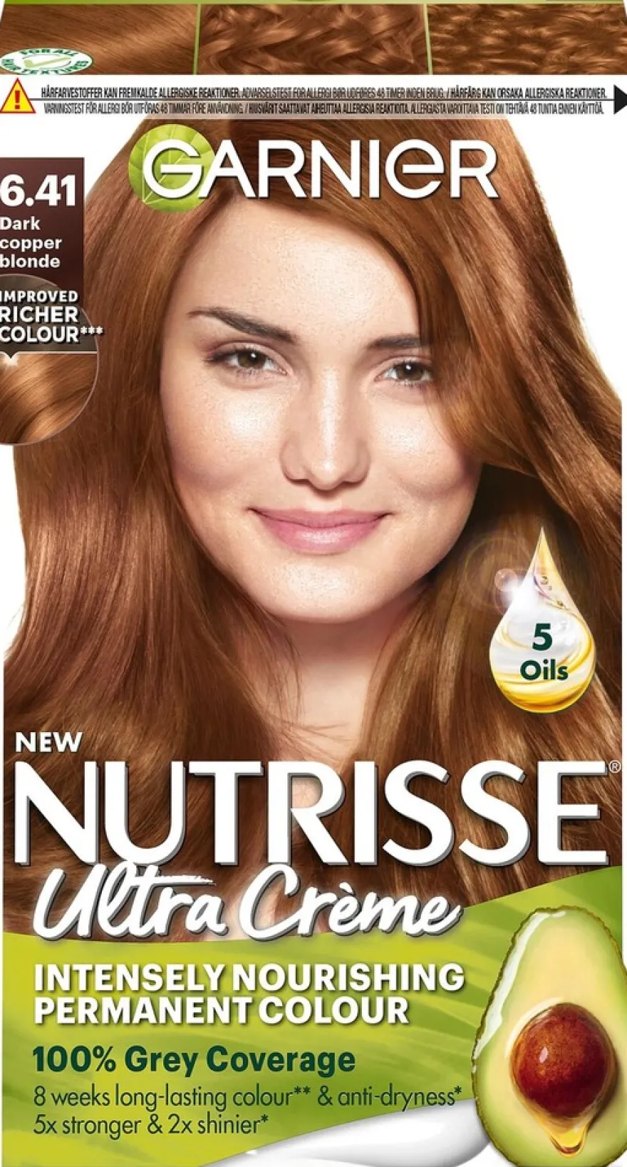 Garnier Nutrisse Ultra Créme 6.41 Dark Copper Blonde Tumma Kuparinvaalea kestoväri 1kpl