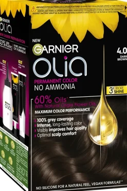 Garnier Olia 4.0 Dark Brown kestoväri 174ml