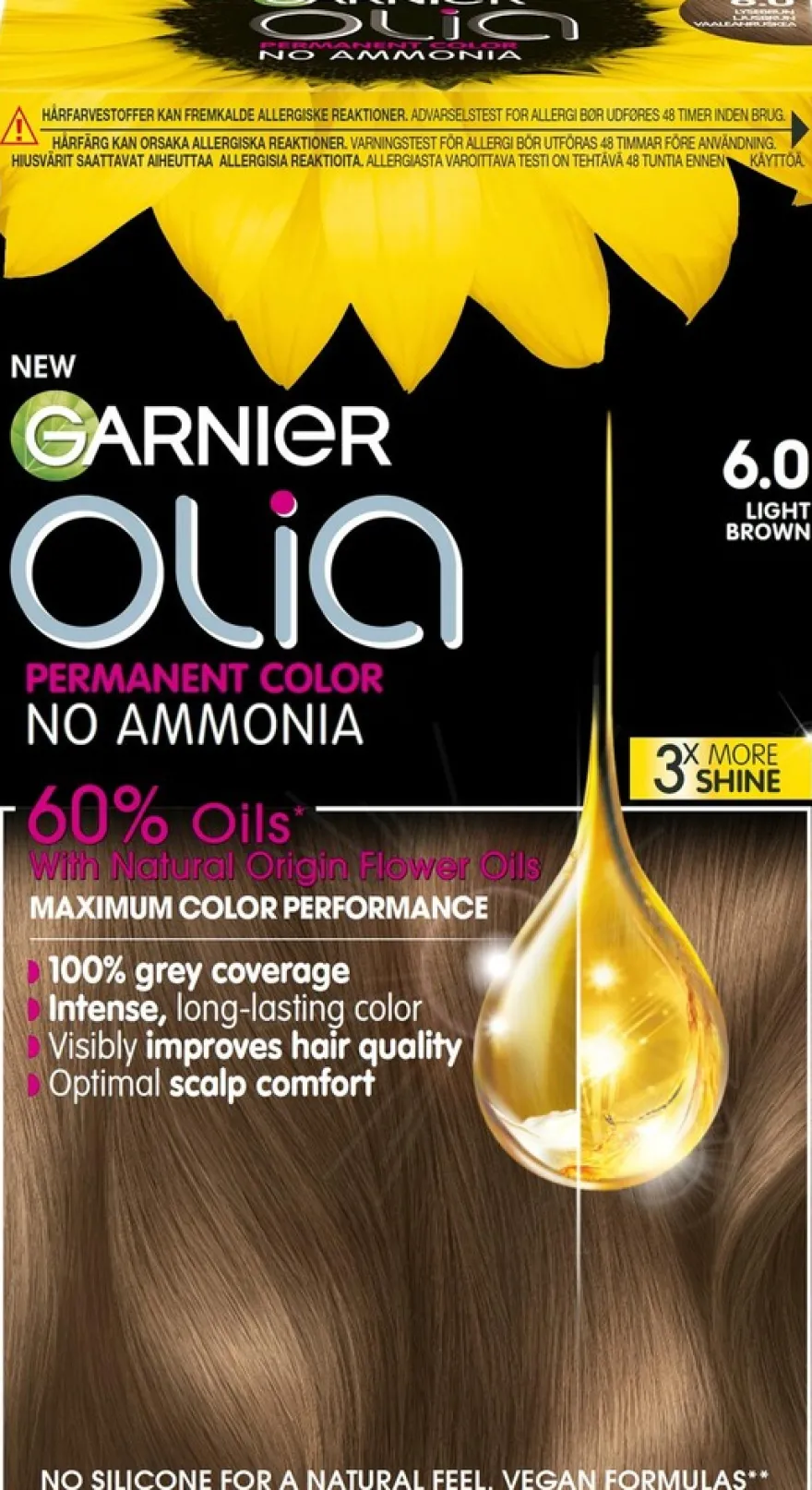 Garnier Olia 6.0 Light Brown kestoväri 174ml