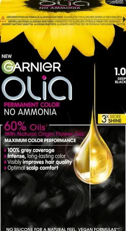 Garnier Olia 1.0 Night Black kestoväri 174ml