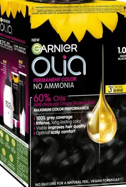 Garnier Olia 1.0 Night Black kestoväri 174ml