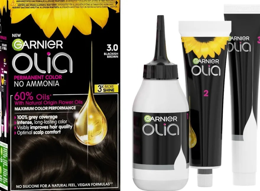 Garnier Olia 3.0 Soft Black kestoväri 174ml
