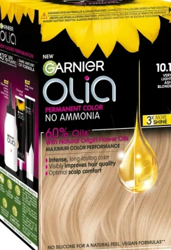 Garnier Olia 10.1 Very Light Ash Blonde kestoväri 174ml