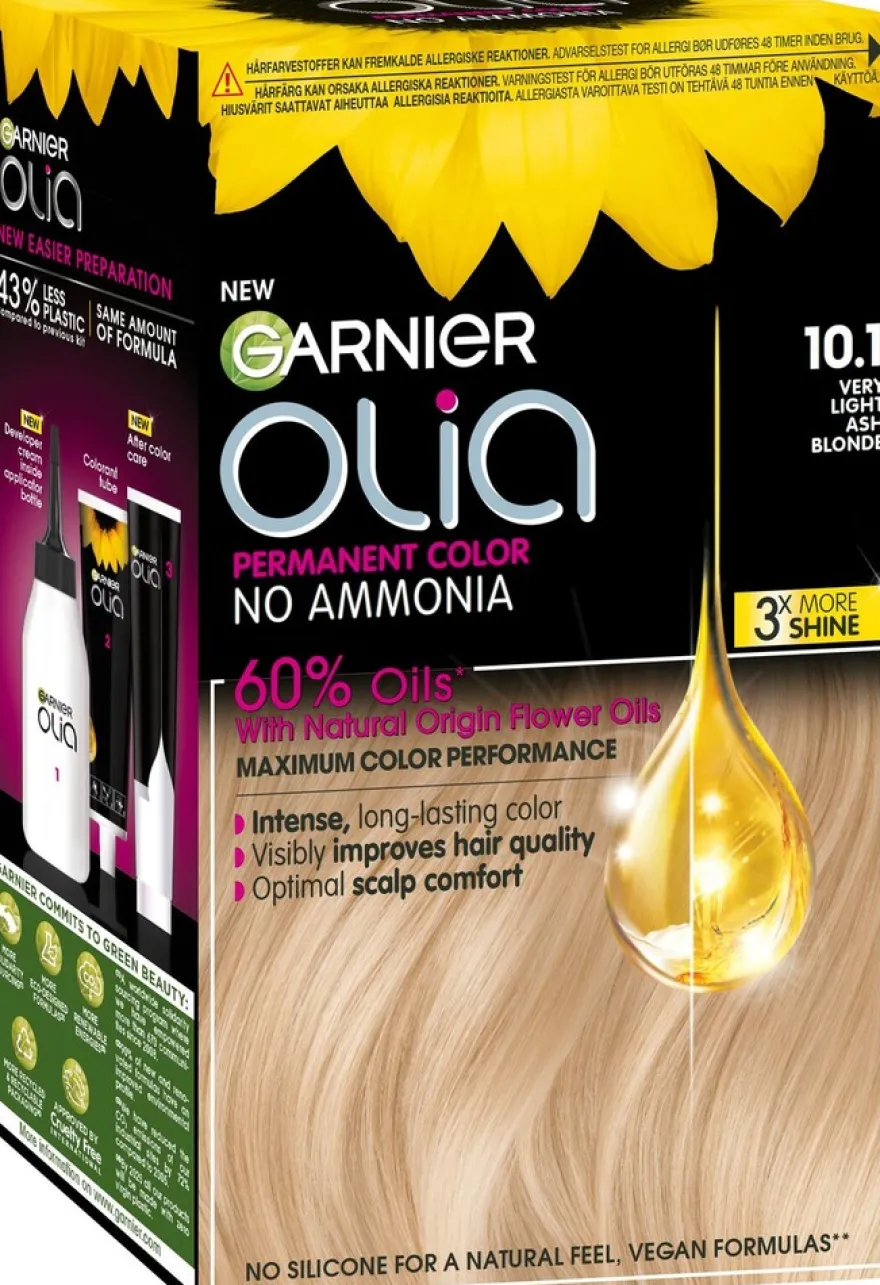 Garnier Olia 10.1 Very Light Ash Blonde kestoväri 174ml