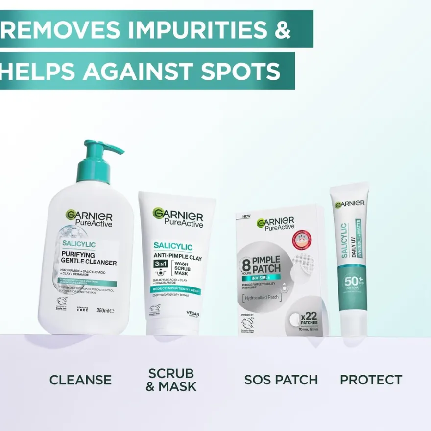 Garnier PureActive laastari finnejä vastaan epäpuhtaalle iholle 22 pce