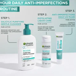 Garnier PureActive Salicylic Exfoliating Liquid Care Kasvovesi epäpuhtaalle iholle 120 ml