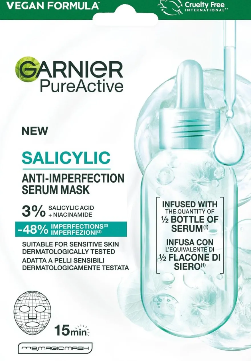 Garnier PureActive Salicylic Anti-Pimple seeruminaamio epäpuhtaalle iholle 1 pc