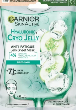 Garnier SkinActive Hyaluronic Cryo Jelly Sheet Mask kangasnaamio 27g