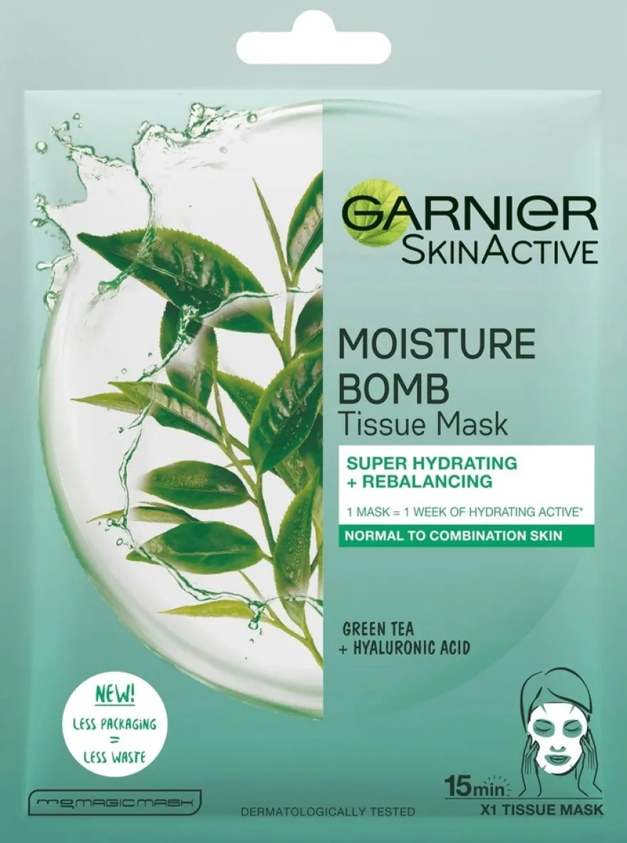 Garnier Skin Active Moisture Bomb kosteuttava kangasnaamio normaalille ja sekaiholle 32g