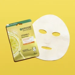 Garnier SkinActive Vitamin C Sheet Mask Super Hydrating + Brightening kosteuttava ja heleyttävä kangasnaamio 28 g