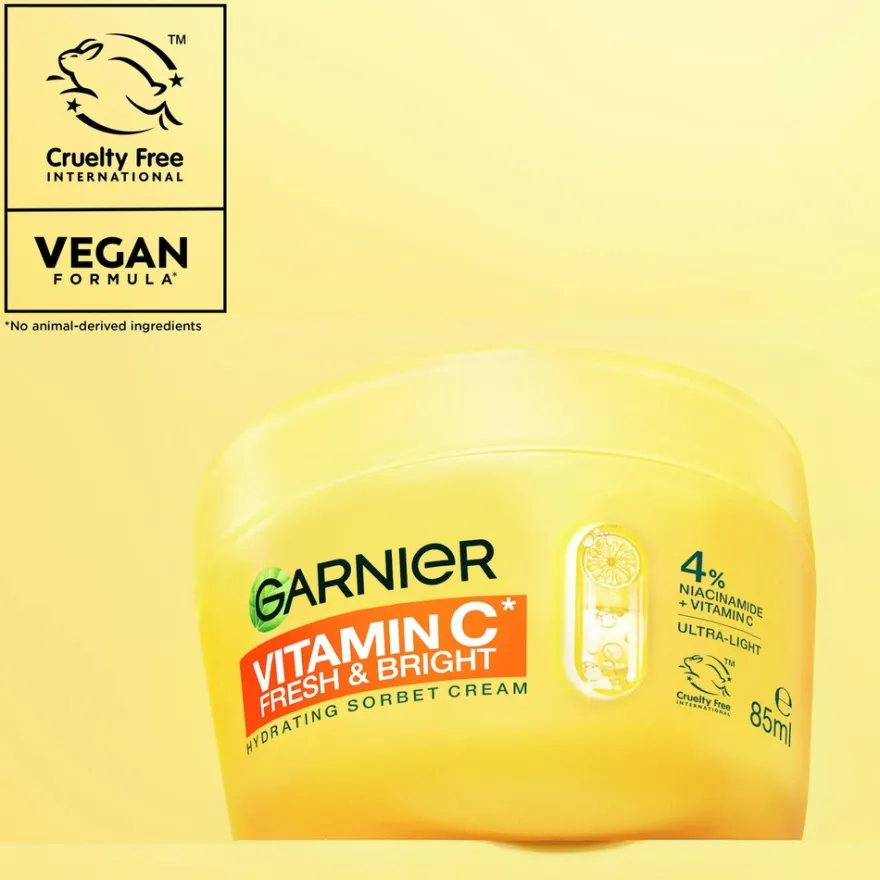 Garnier Vitamin C* Fresh & Bright Hydrating Sorbet Cream 85 g