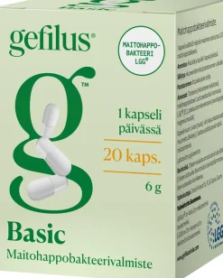 Gefilus Basic kapseli maitohappobakteerivalmiste 20kaps 7g ravintolisä