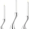 Georg Jensen Cobra kynttiläjalka 3 kpl