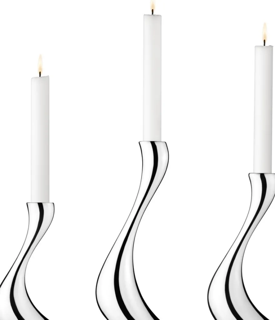 Georg Jensen Cobra kynttiläjalka 3 kpl