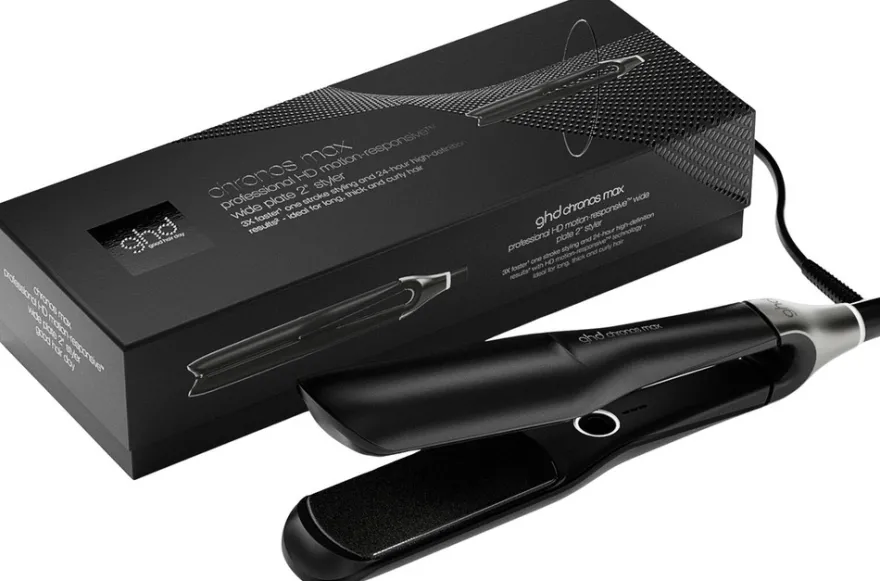 ghd Chronos Max - leveä muotoilurauta musta