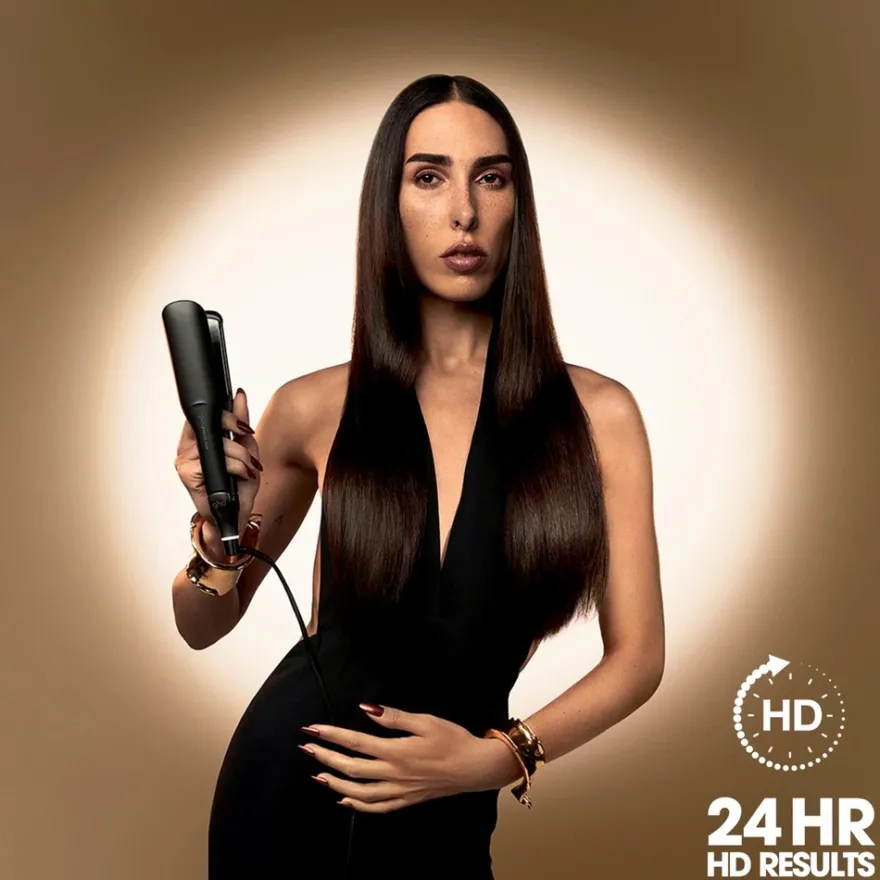 ghd Chronos Max - leveä muotoilurauta musta